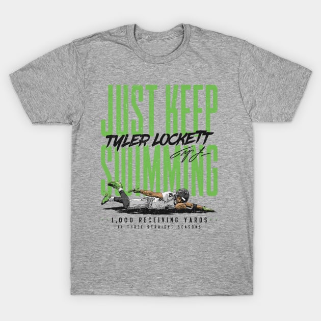 Tyler Lockett Seattle Just Keep Swimming T-Shirt by MASTER_SHAOLIN